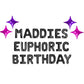 Custom Names Euphoric Birthday Letter Balloon Kit