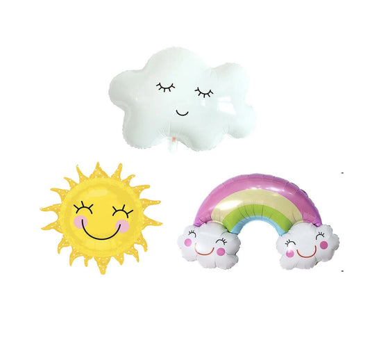 Clouds Rainbows Sun Balloons