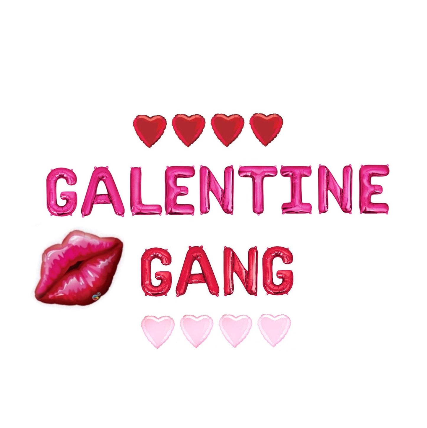 Galentine Gang Galentines Day Letter Balloon Kit