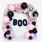 Peach / Purple Pastel Boo Halloween Balloon Garland Kit