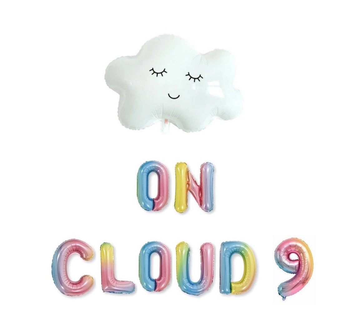 On Cloud 9 Birthday Letter Balloon Kit