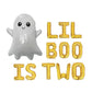 Lil Boo Is Two Halloween Letter Balloon Kit