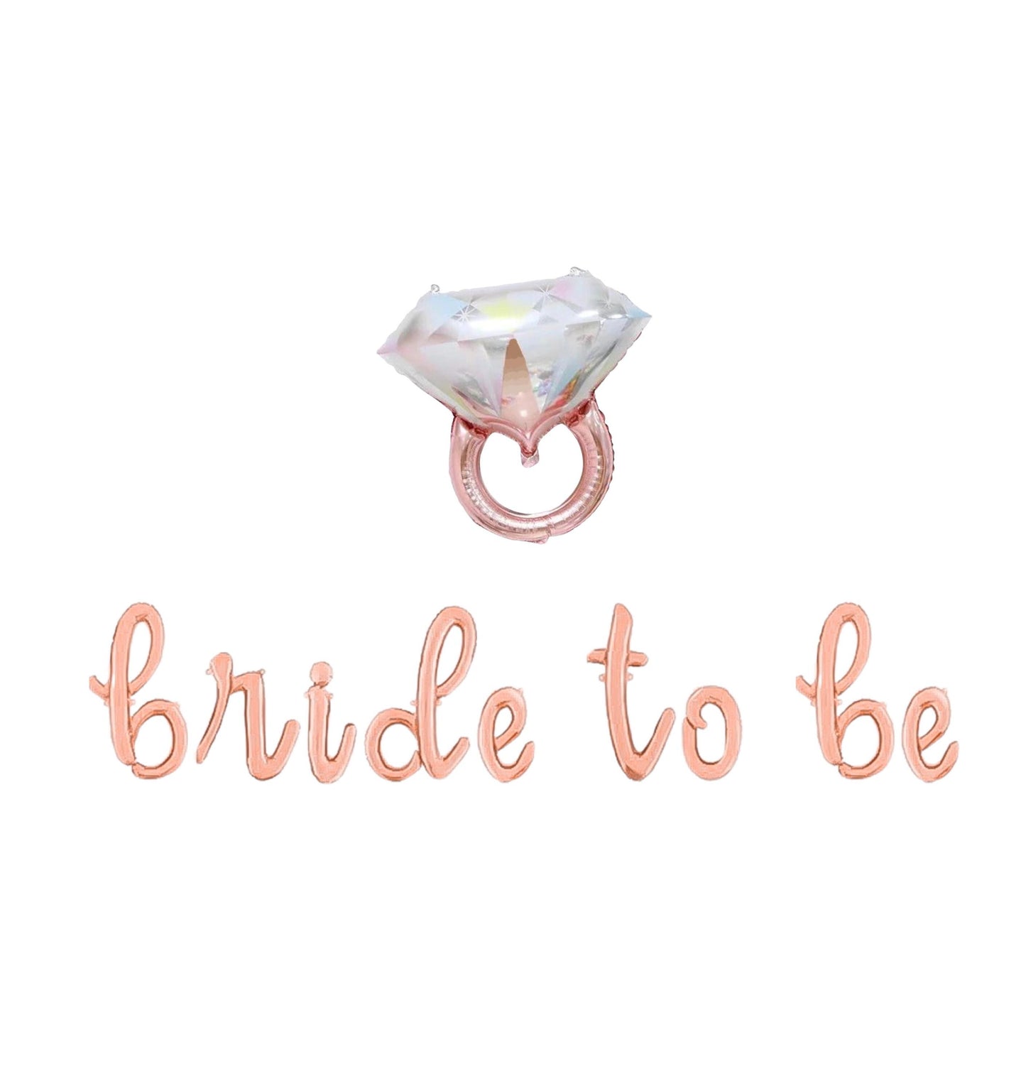 Bride To Be Script Letter Balloon Kit