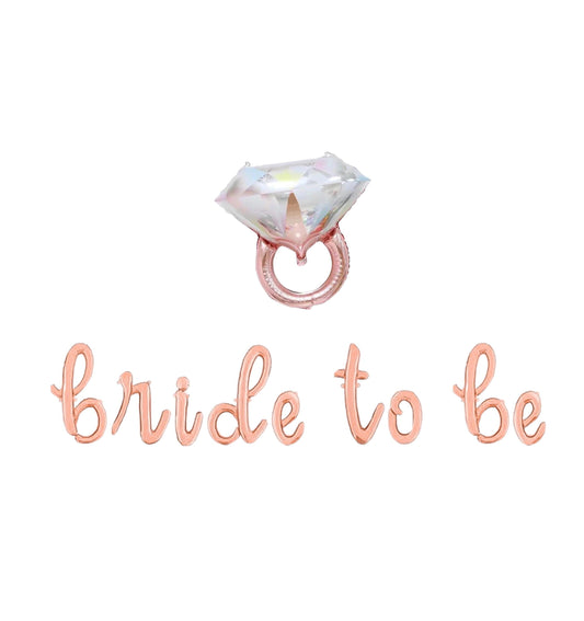 Bride To Be Script Letter Balloon Kit