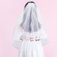 Rose Bride To Be Comb Veil