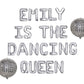 Custom Name Is The Dancing Queen Disco Themed Letter Balloon Kit