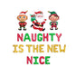 Naughty Is The New Nice Christmas Letter Balloon Kit