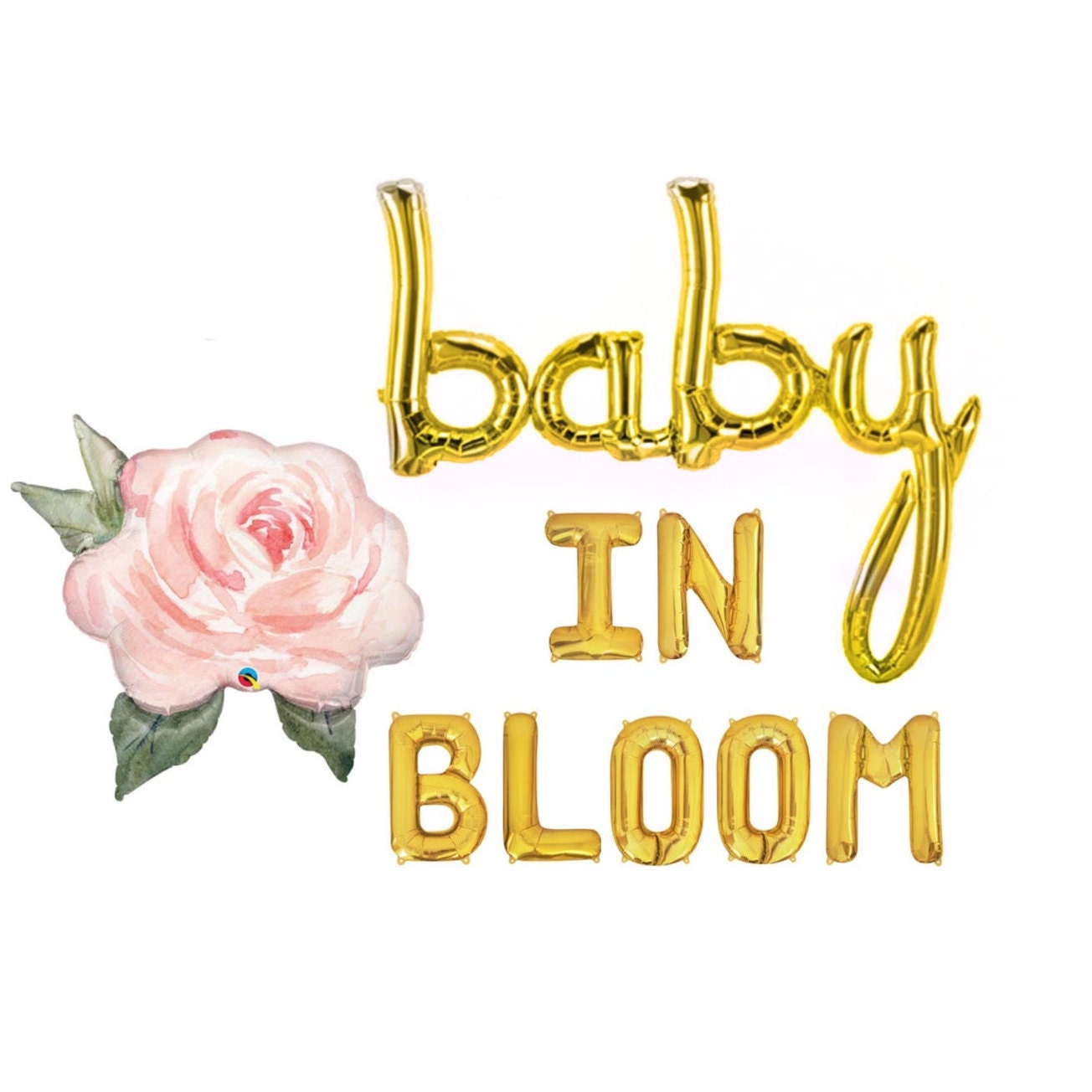 Baby In Bloom Letter Balloon Kit