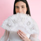 Feather Pearl Bride Accessories Fan