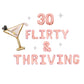 30 Flirty & Thriving Letter Balloon Kit