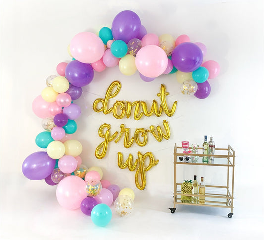 Donut Grow Up Balloon Garland Kit