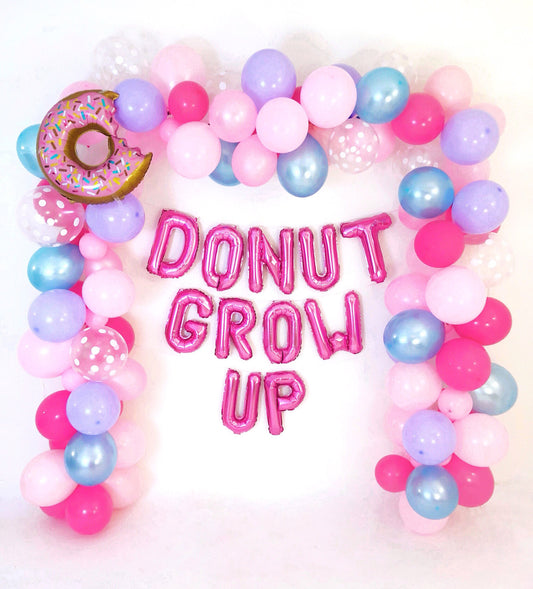 Purples & Pinks Donut Grow UP Balloon Garland Kit