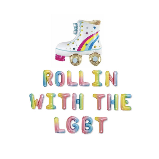 Rollin With The LGBT Letter Balloon Kit