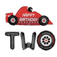 Two With Tire Racecar 2nd Birthday Letter Balloon Kit