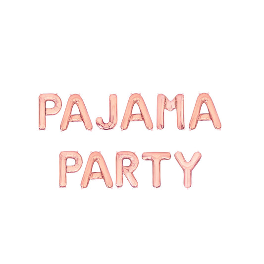 Pajama Party Letter Balloon Kit