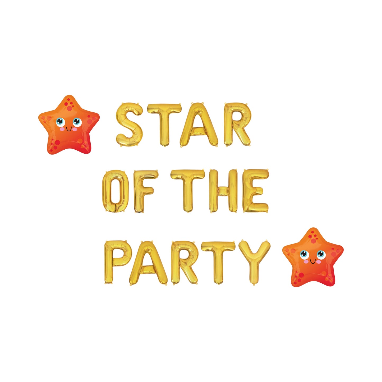 Star of the Party Letter Balloon Kit