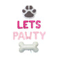 Lets Pawty Dog Themed Birthday Letter Balloon Kit