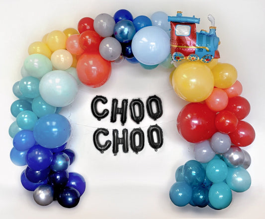 Choo Choo Train Balloon Garland Kit