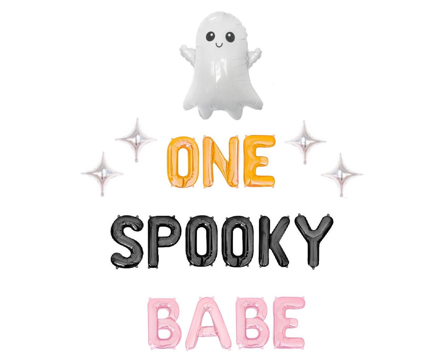 One Spooky Babe Halloween Letter Balloon Kit