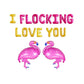 I Flocking Love You Letter Balloon Kit