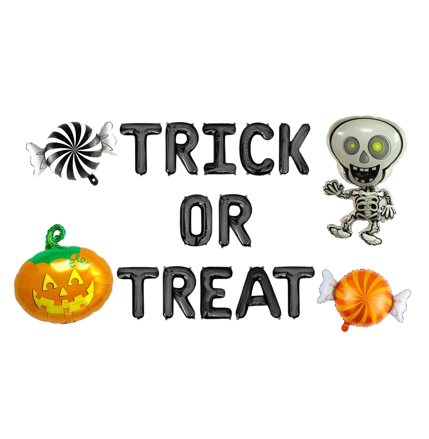 Trick Or Treat Letter Balloon Kit