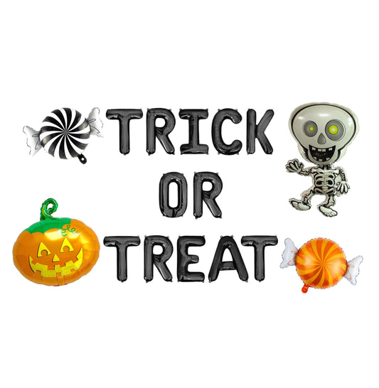 Trick Or Treat Letter Balloon Kit