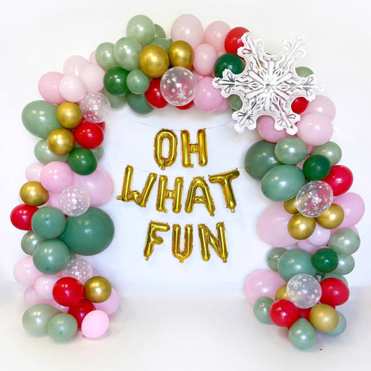 Vintage Oh What Fun Balloon Garland Kit