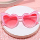 Pink Heart-Shaped Sunglasses