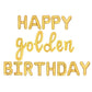 Happy Golden Birthday Letter Balloon Kit