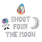 Shoot Four The Moon 4th Birthday Letter Balloon Kit