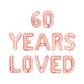 60 Years Loved Letter Balloon Kit