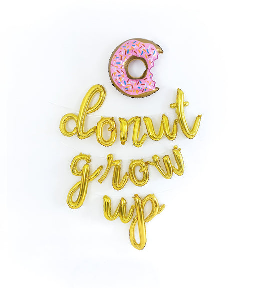 Donut Grow Up Letter Balloon Kit