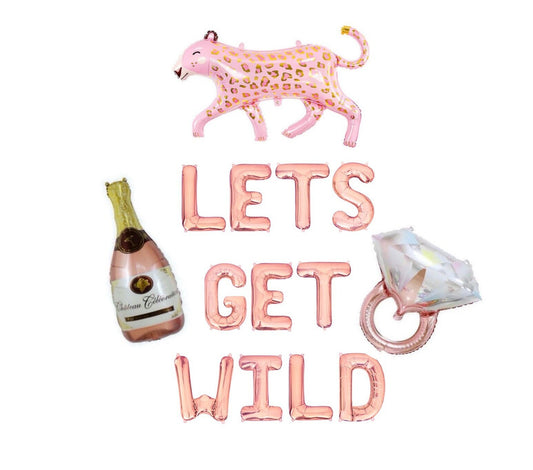 Lets Get Wild Letter Balloon Kit