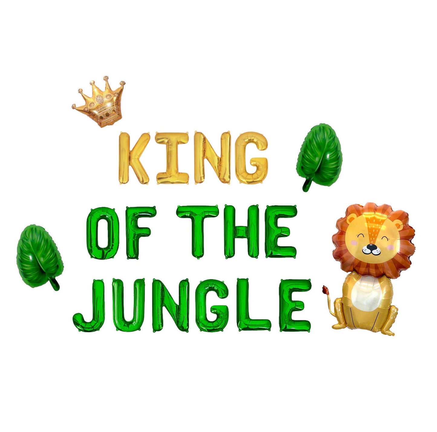 King Of The Jungle Letter Balloon Kit