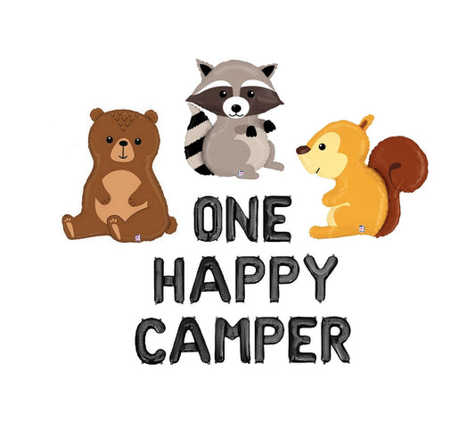 One Happy Camper Letter Balloons Kit