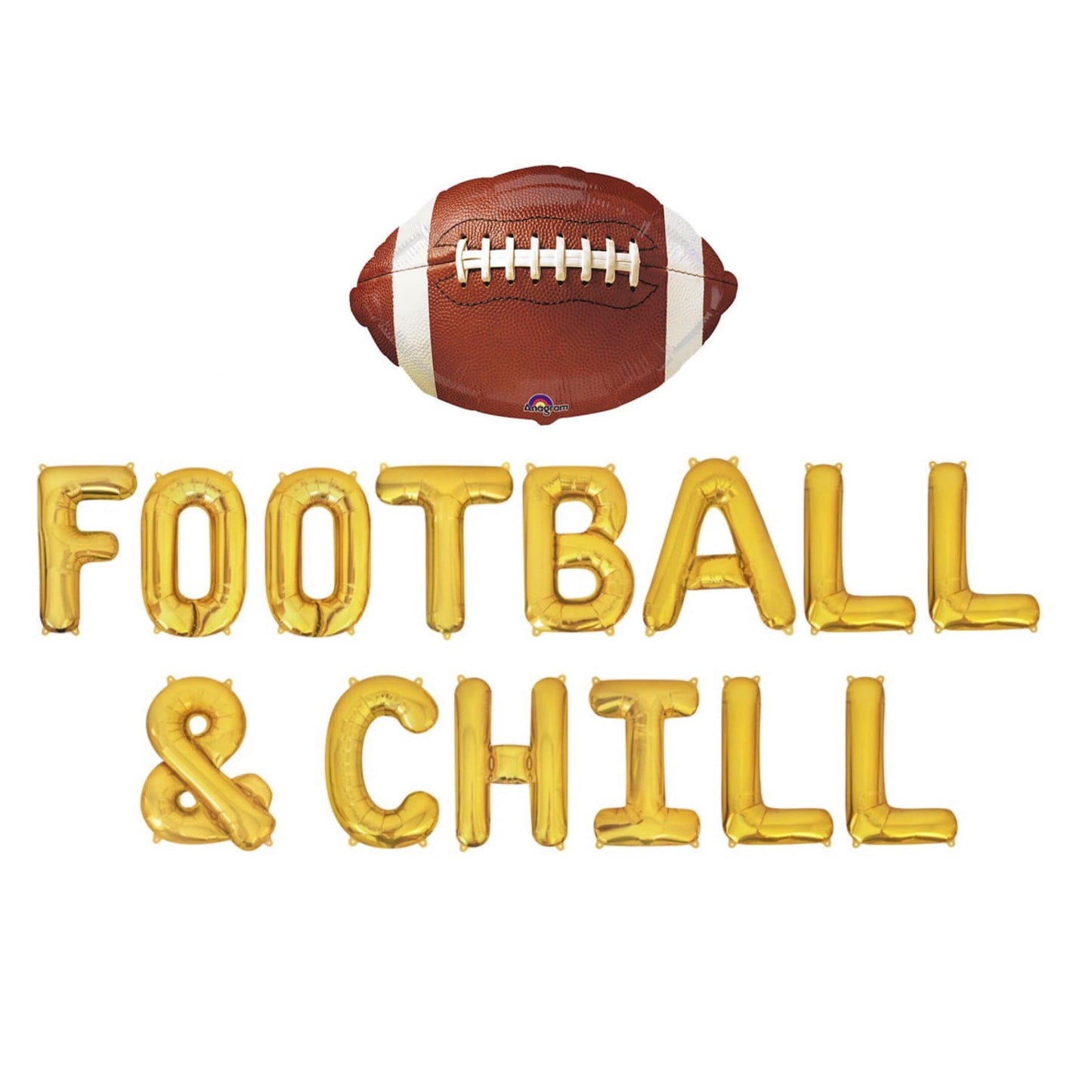 Football & Chill Letter Balloon Kit