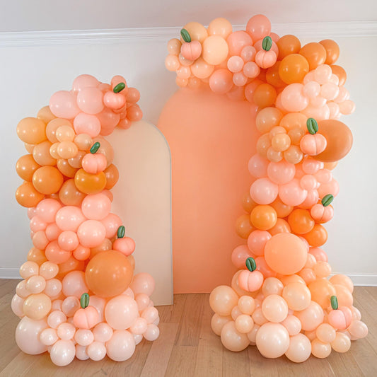 Peaches Balloon Garland Kit