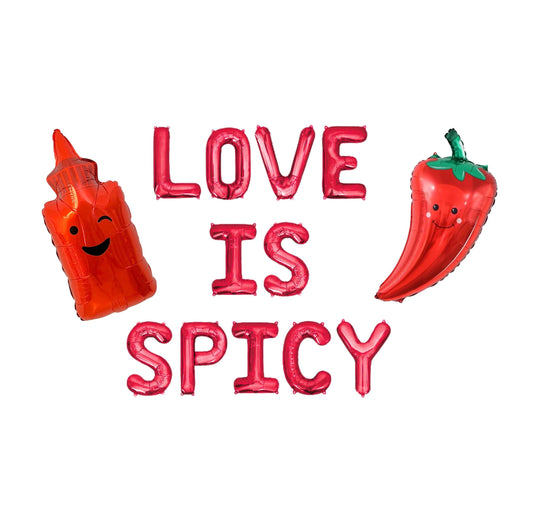 Love Is Spicy Letter Balloon Kit