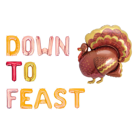 Down To Feast Letter Balloon Kit