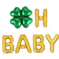 Oh Baby With Shamrock Letter Balloon Kit