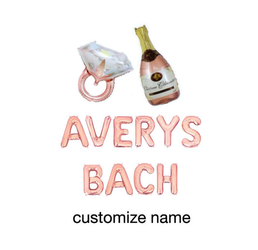 Custom Names Bach Letter Balloon Kit