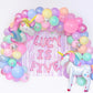 Pastel Unicorn Birthday Balloon Garland Kit