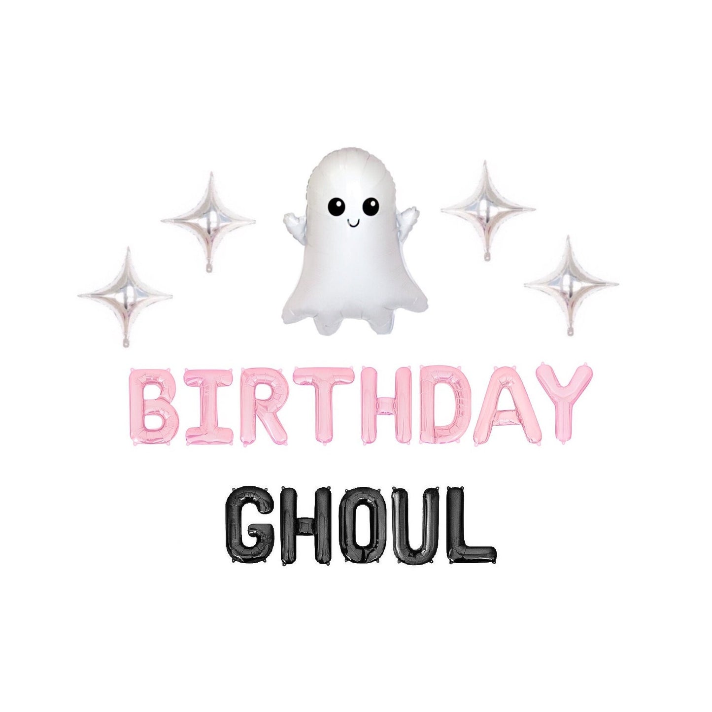 Birthday Ghoul Halloween Letter Balloon Kit