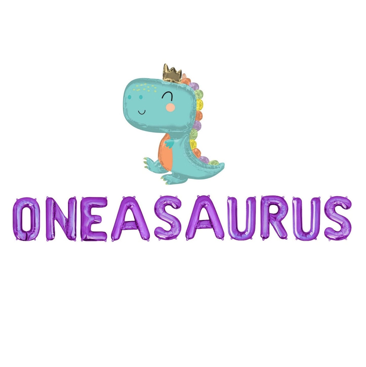 Oneasaurus Dino Letter Balloon Kit