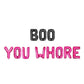 Boo You Whore Halloween Bachelorette Letter Balloon Kit