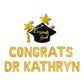 Congrats Dr Custom Graduation Letter Balloon Kit