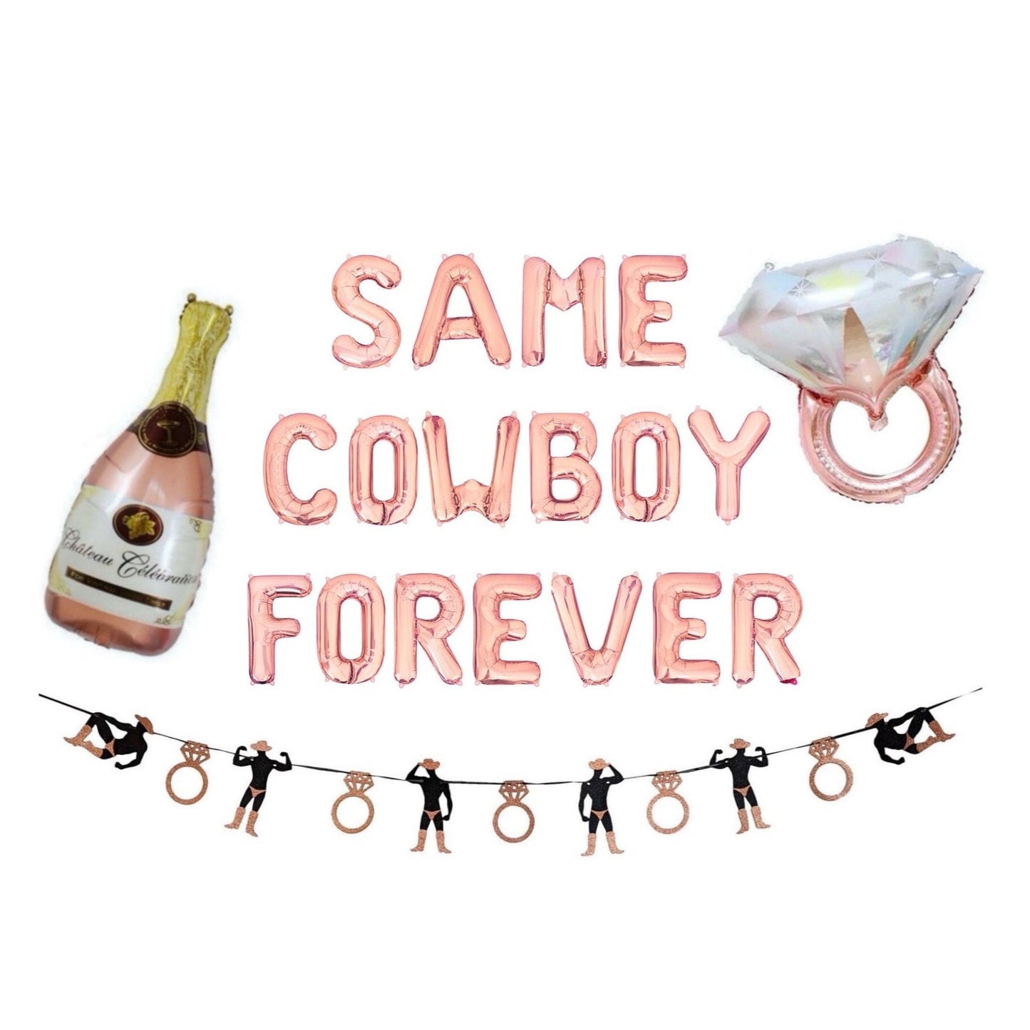 Same Cowboy Forever Letter Balloon Kit