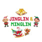 Jinglin & Minglin Green Red Christmas Letter Balloon Kit