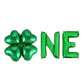 One With Shamrock Multi-Colored Letter Balloon Kit