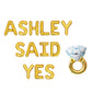 Custom Name Said Yes Engagement Letter Balloon Kit